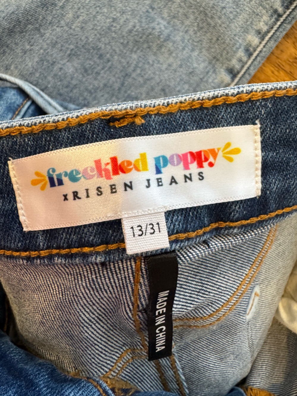 Freckled Poppy Risen straight leg distressed jeans - Picture 5 of 7